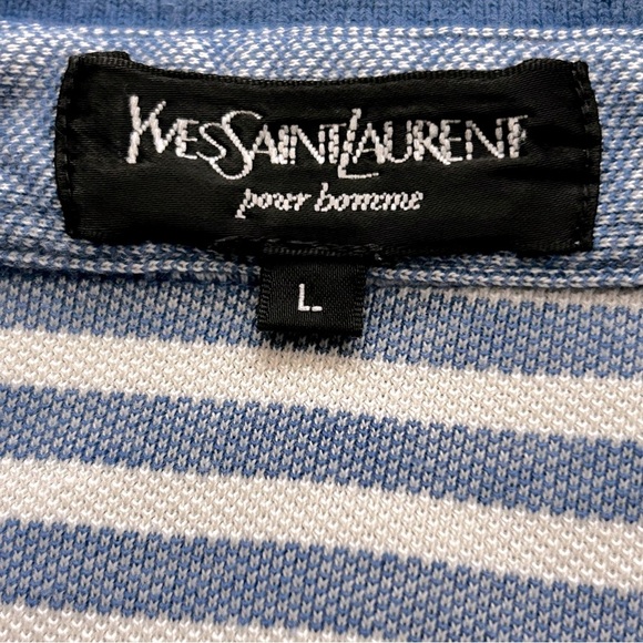Yes Saint Laurent Short Sleeve Blue Polo - Picture 3 of 8